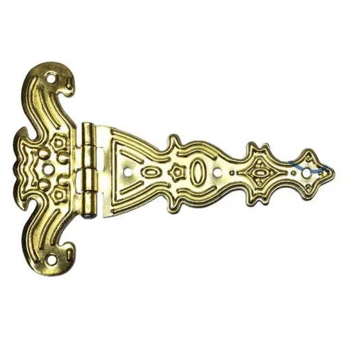 Dekoratif, Tek Kuyruklu Menteşe - 69x102 mm, Büyük, Sarı, 1 Adet