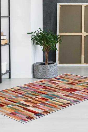 Dekoreko AKC-Eug-V2-41 İnci Halı Saçaksız 1620 Renkli