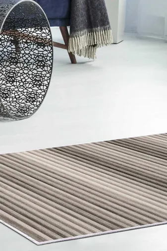Dekoreko AKC-Eug-V2-87 İnci Halı Saçaksız 2121 Kahve