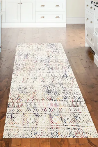 Dekoreko F5139K2-8 Kaymaz Taban Djt Mutfak Halısı Trend Iskandinav F5139 Bej