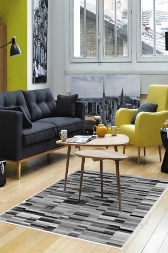Dekoreko inci-1620 Inci Halı Saçaksız 1620 Gri