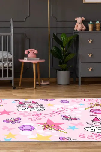 Dekoreko Kids-24 Kaymaz Taban Antialerjik Antibakteriyel Çocuk Oyun Halısı 505