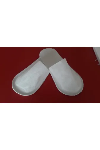 DELAL Delal12345t 300 Cift Beyaz Ovarlok Tek Kullanimlik Terlik