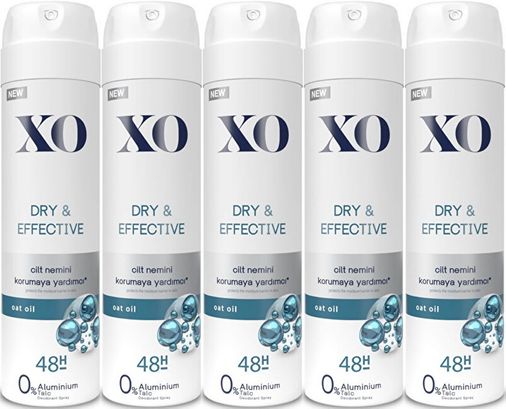 Deodorant 150ML Women-Kadın Dry & Effective (5 Li Set)