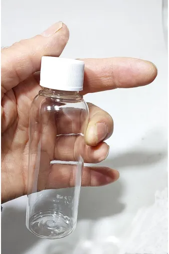 dercam 8697431704136 100 Cc Düz Model Pet Şişe - Beyaz Kapaklı - 100 Ml Boş Pet Şişe (50 Adet)