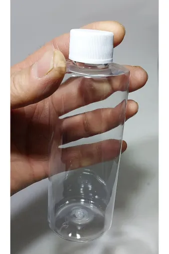 dercam 86974317121234 250 Cc Düz Model Pet Şişe - Beyaz Kapaklı - 250 Ml Boş Pet Şişe (50 Adet)