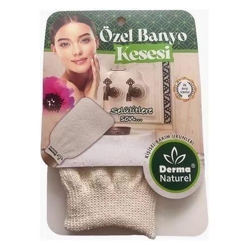 Derma Naturel Özel banyo kesesi  Beyaz MS 34