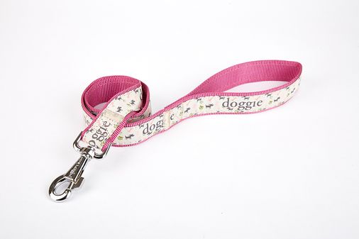 Desenli Süslü Dokuma Köpek Gezdirme Kayışı El Yapımı 3 x 100 cm Mor
