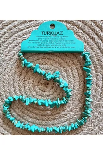 devritarz tarzkolye10 Firuze Turkuaz Taşı Kırıktaş Şifalı Doğaltaş Kolye Tasarım