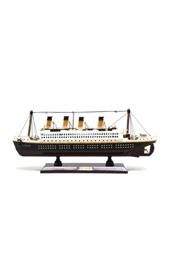 DGY STORE tkl98902 35X45 Cm Özel Tasarım Işıklı Ahşap Titanik Gemi
