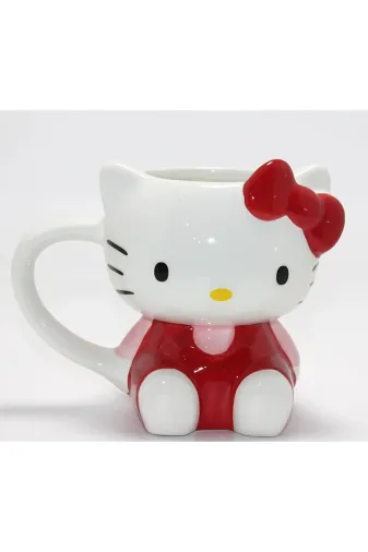DGY STORE tkl99784 3D Hello Kitty Tasarımı Porselen Kupa Bardak