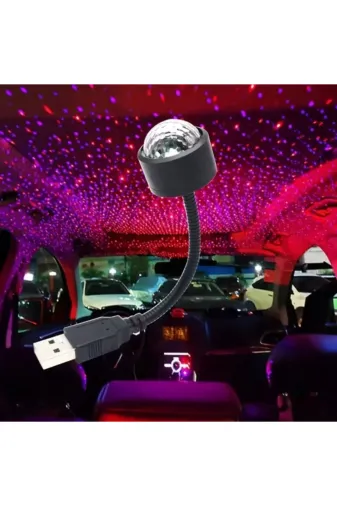 DGY STORE TYC3A1236B672E160B2C1CD00 Sese Duyarlı Usb Araç İçi Ambiyans Işığı