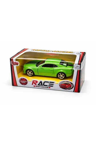 Diecast racegreen Metal Model Race Sport Car Club – Açılabilir Kapı Spor Araba