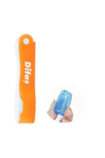 Difaş 6248357515172 Turuncu Katlanır Mini Diş Fırçası Koruyucu  715778