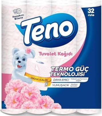 Diğer 109550417 Teno Pudra Kokulu Tuvalet Kağıdı 32 Adet