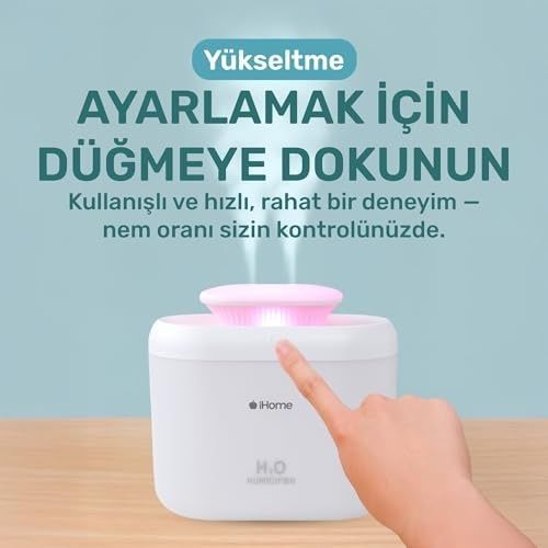 Diğer 110823073 Npo İhome14 Rgb Renkli 3300Ml Aromaterapi Difüzör Ultrasonik Hava Nemlendirici Buhar Makinesi 1.0 Ahşap Yeşil