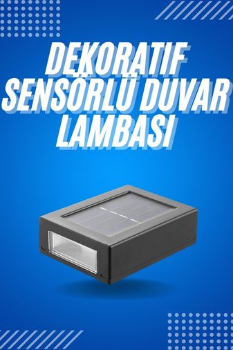 Diğer 111348072 Solar Güneş Enerjili Çift Taraflı Duvar Lambası Çift Taraflı Duvar Lamba Güneş Enerjili