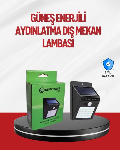 Diğer 111348098 Kablo Gerektirmeyen Güneş Enerjili Dış Mekan Işık Bahçe Ve Koridor Aydınlatması