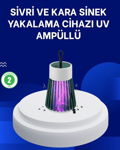 Diğer 111350404 2 Si 1 Arada Led Işıklı Elektrikli Böcek Öldürücü
