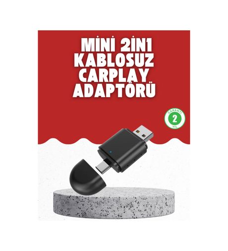 Diğer 113376344 Kablosuz Carplay Dönüştürücü Akıllı Tak & Çalıştır Araç Adaptörü
