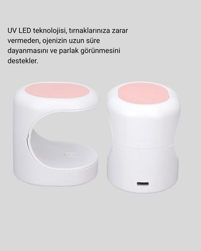 Diğer 113469548 Mini Oje Kurutma Cihazı 16W Led Uv Hızlı Kurutma Taşınabilir Kompakt