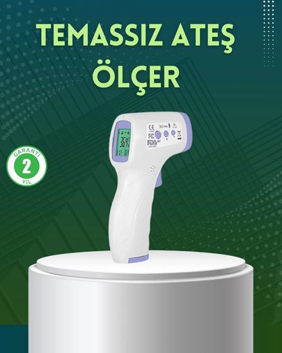 Diğer 117518505 Kızılötesi Temassız Ateş Ölçer Lcd Ekranlı Hassas Termometre