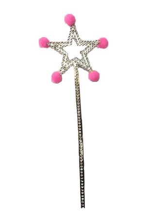 Diğer 119853550 Mey İthalat Pembe Ponponlu Yıldız Peri Asası 1 Adet