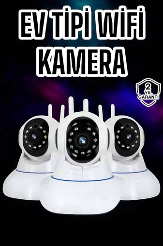 Diğer 120386605 Mey İthalat Wifi Kamerası Çift Yönlü Bebek Güvenlik Kamerası Gece Görüşlü