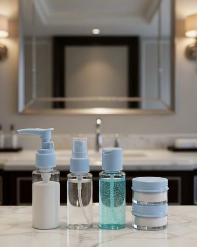 Diğer 120629757 Mey İthalat Kompakt 5 Li Seyahat Banyo Şişe Takımı Çantalı