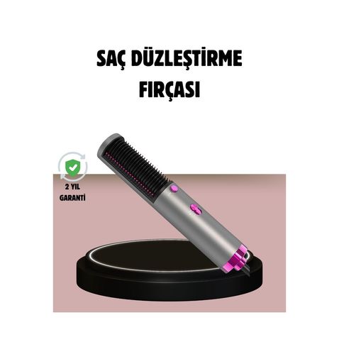Diğer 121800227 Sıcak Hava Fırçası Saç Kurutma Düzleştirme Ve Şekillendirme Çok Renkli