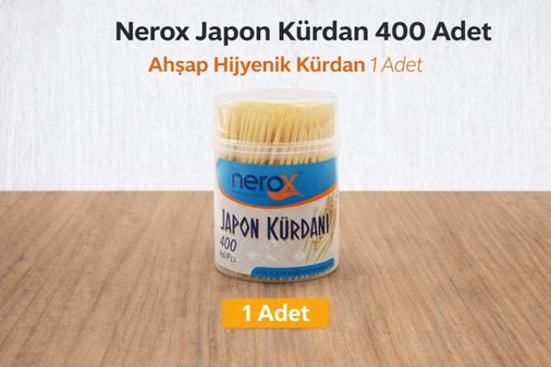 Diğer 121888783 Nerox Japon Kürdan 400 Adet Ahşap Hijyenik Kürdan 1 Adet