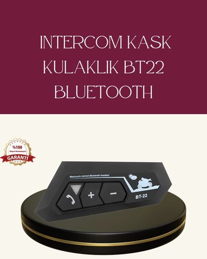 Diğer 122104815 Mey İthalat Motosiklet Sürüşleri İçin Bt22 Kask Bluetooth Kulaklık Mikrofonlu