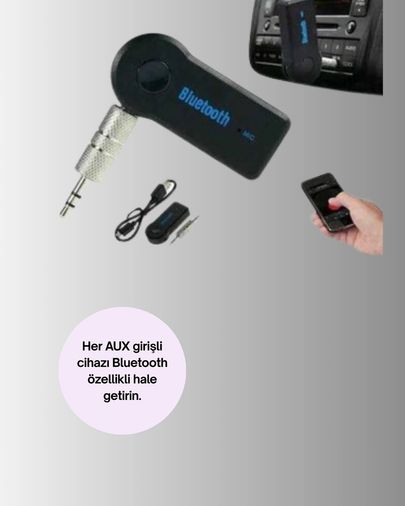 Diğer 122105173 Mey İthalat Bluetooth Destekli Aux Müzik Ve Konuşma Cihazı