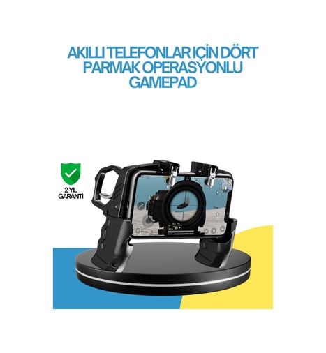 Diğer 122473914 Mey İthalat Dört Parmak Destekli Mobil Gamepad Tetikli Oyun Kontrolcüsü