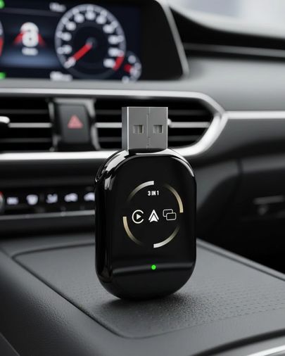 Diğer 123780405 Mey İthalat Kablosuz Carplay Android Auto Adaptörü Otomatik Eşleşme