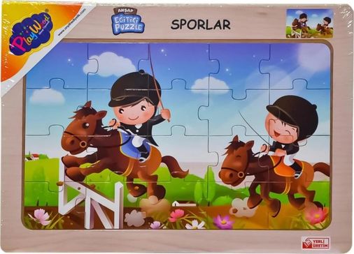Diğer 123782889 Mey İthalat Ony-85-86-87-88 Ahşap Eğitici Puzzle Sporlar -Onyıl