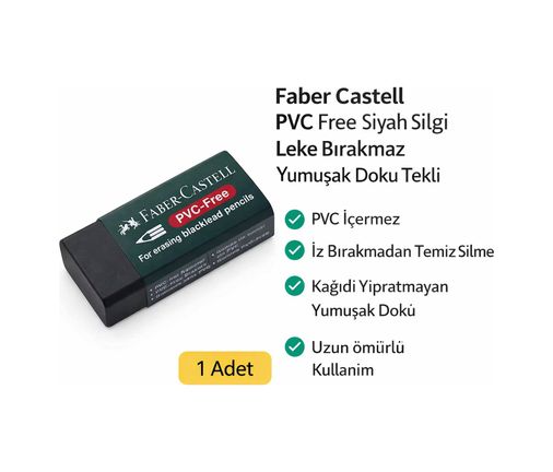 Diğer 124685182 No.30 Pvc Free Siyah Silgi 1 Adet Leke Bırakmaz Yumuşak Doku