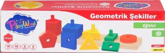 Diğer 124951792 Mey İthalat Ony-305 Ahşap Geometrik Şekiller