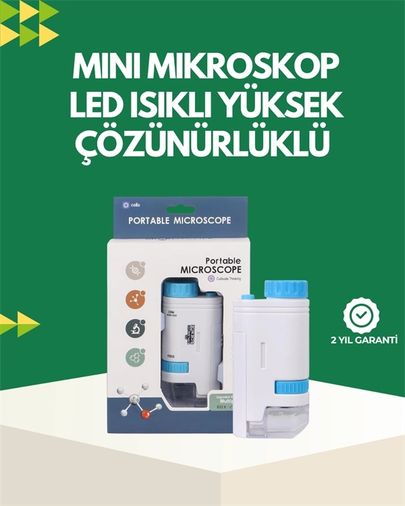 Diğer 124971561 Mey İthalat Led Aydınlatmalı 80 200 Kat Büyütmeli Cep Mikroskop