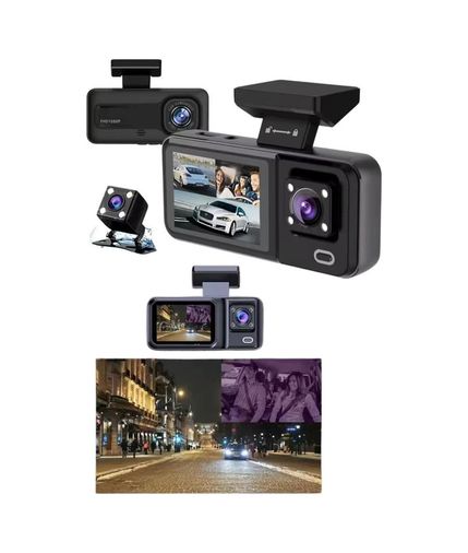 Diğer 125022691 Mey İthalat Ekranlı Sürüş Kaydedici Dvr Ön Ve Arka Kameralı Full Hd Çözünürlüklü
