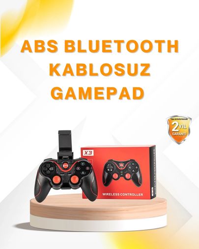 Diğer 125036743 Mey İthalat Kablosuz Bluetooth Gamepad Pc Android Tv Uyumlu Oyun Kumandası