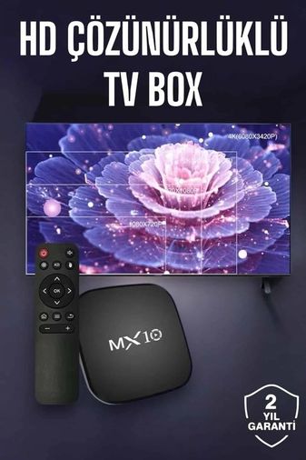 Diğer 125043542 Mey İthalat Tv Box Android Uyumlu 4 Çekirdekli Wifi Bağlantılı 4K