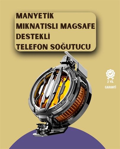 Diğer 125043688 Mey İthalat Mobil Oyunlar İçin Serinletici Telefon Fanı Sessiz Çalışma Geniş Kıskaçlı Tasarım