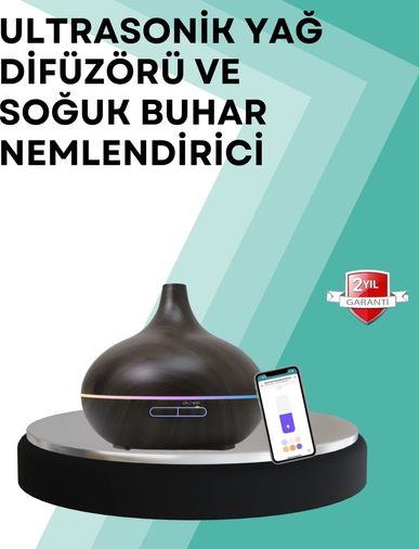 Diğer 125052569 Mey İthalat Büyük Su Hazneli Ultrasonik Difüzör Ve Oda Nemlendirici Çok Renkli