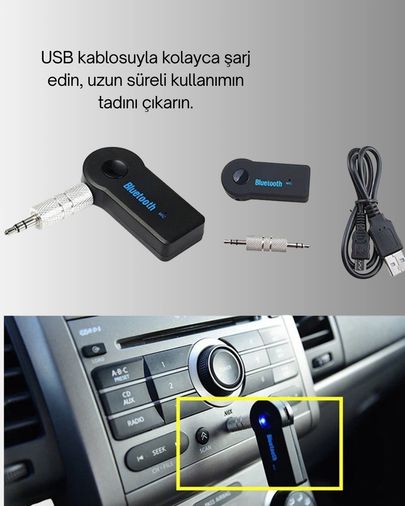 Diğer 125224988 Mey İthalat Kablosuz Bağlantı İle Müzik Ve Görüşme Araç Kiti