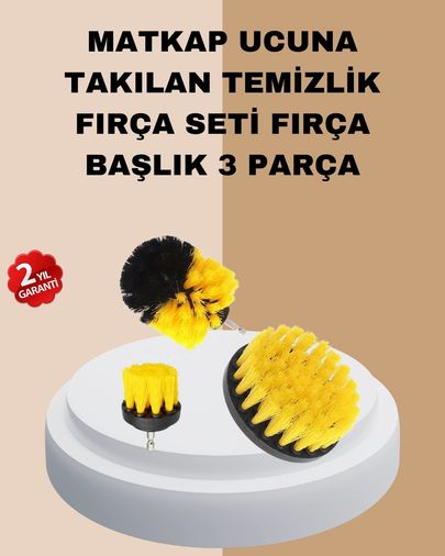 Diğer 125226013 Mey İthalat 3 Lü Matkap Ucu Fırça Takımı Zorlu Kirler İçin