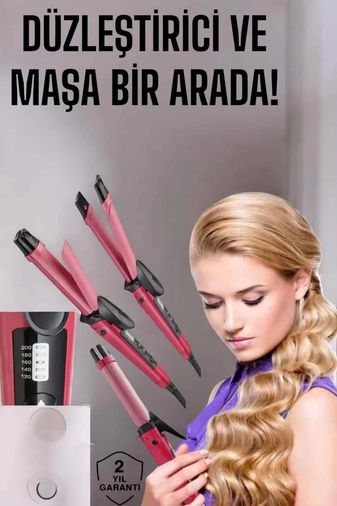 Diğer 125249415 Mey İthalat Saç Şekillendirici Düzleştirici Ve Maşa Isı Ayarlı Çok Renkli
