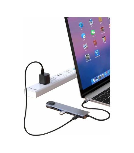 Diğer 125257728 Mey İthalat 8 Port Çoklayıcı Macbook Ile Uyumlu Çoğaltıcı Type-C Dönüştürücü Tf Sd Kart