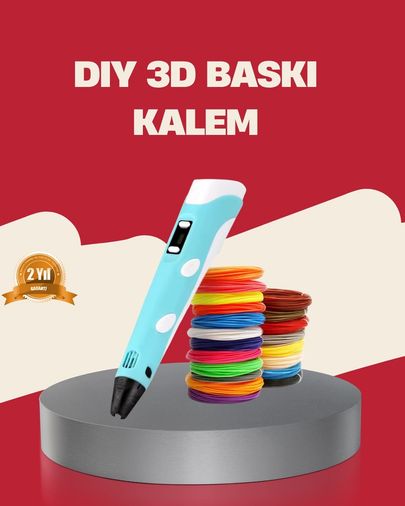 Diğer 125415743 Mey İthalat Çocuklar İçin Güvenli 3D Yazıcı Kalem