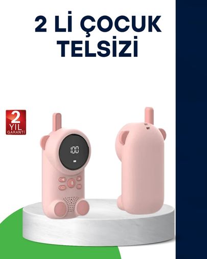 Diğer 125415761 Mey İthalat Lcd Ekranlı Bebek Telsizi İki Yönlü Ses, Uzun Menzil, Çocuk Dostu Tasarım